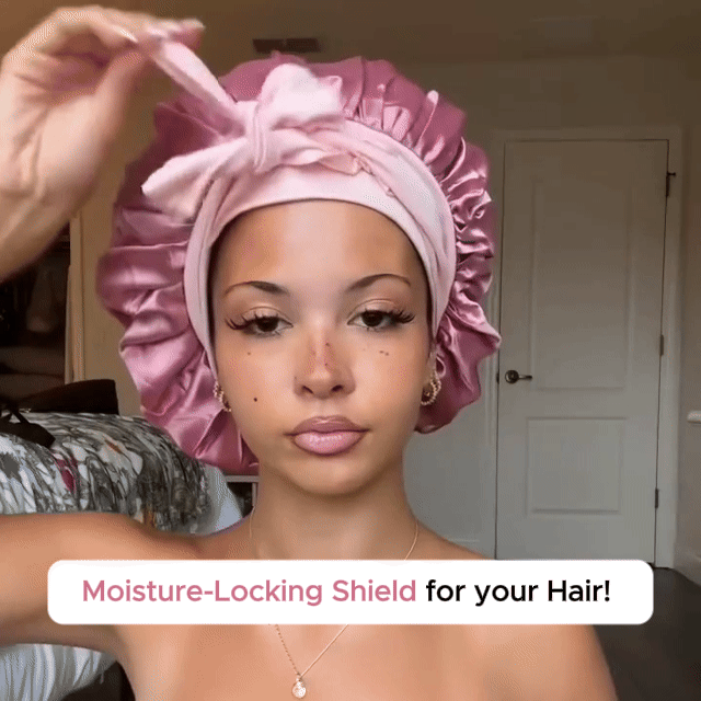 100% Pure Silk Hair Protection Bonnet